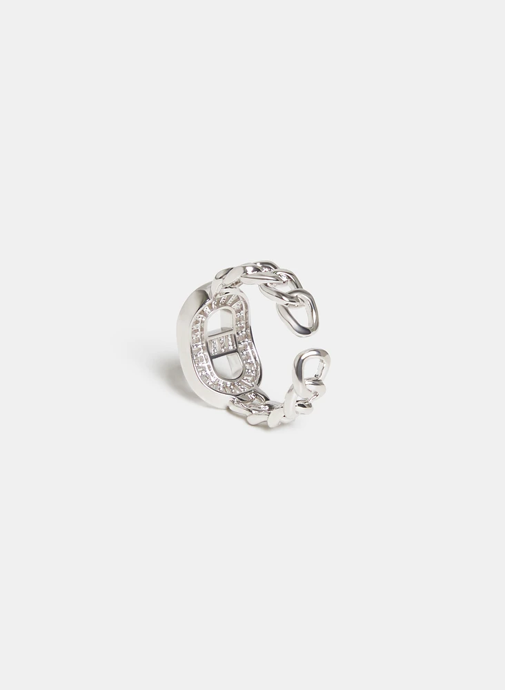 Bague à maillons de chaine