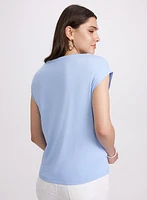 Sequined Gradient Motif Top