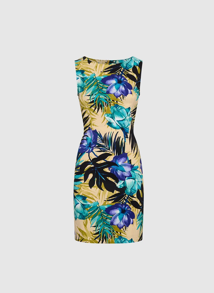 Tropical Print Dress
