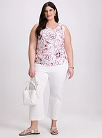 Floral Twist Detail Top