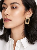 Hollowed Rectangular Earrings