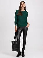 Shimmer Knit Dolman Top