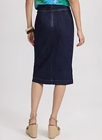Slit Denim Skirt