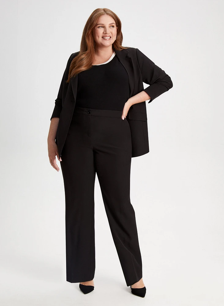 Notched Collar Blazer & Emma Straight Leg Pants