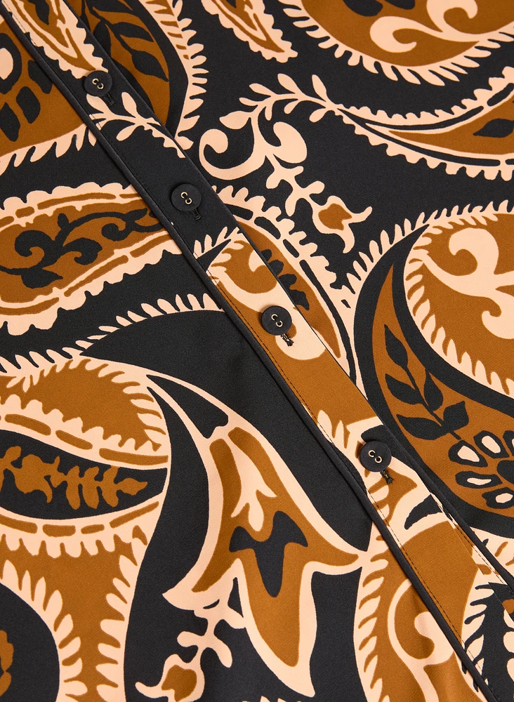 Paisley Shirt Dress