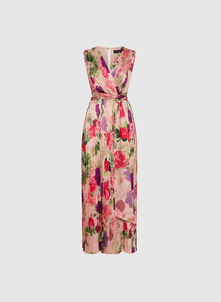 Floral Satin Dress