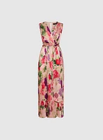 Floral Satin Dress