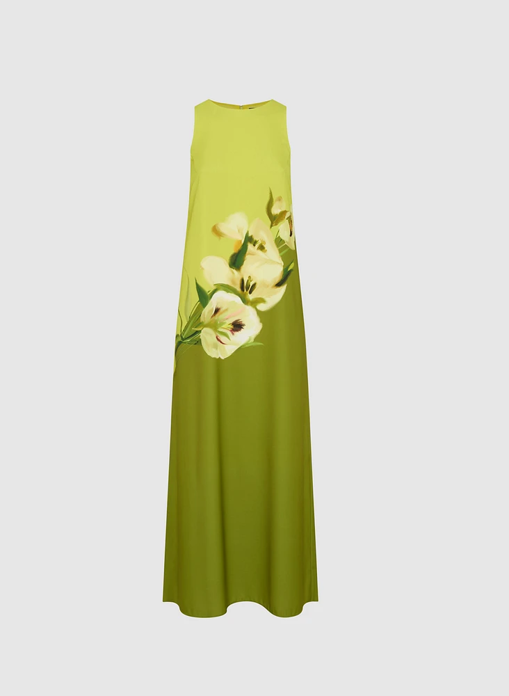 Floral Colour Block Dress