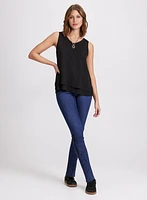 Layered Sleeveless Blouse