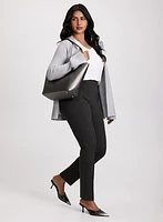 Emma Pintuck Detail Slim-Leg Pants – Regular