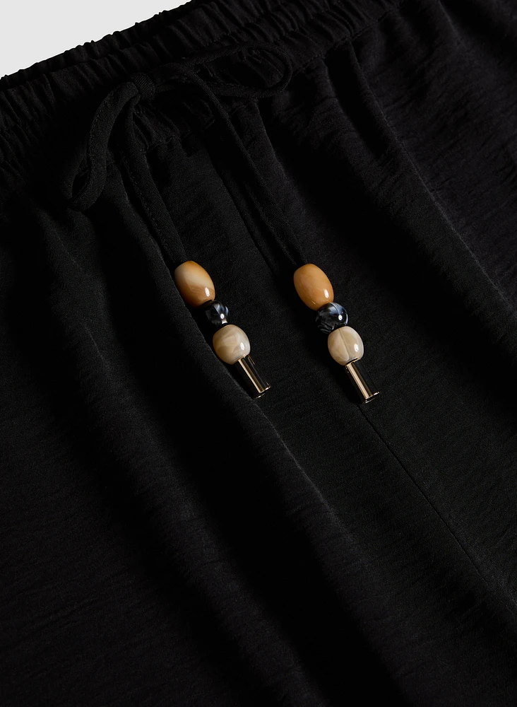 Straight-Leg Drawstring Capris