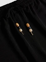 Straight-Leg Drawstring Capris