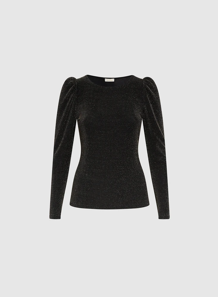 Long Puff Sleeve Top
