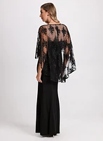 Mesh Overlay Dress
