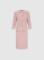 Sequin Embellished Dress & Jacket Set
