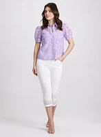 Lace Button Blouse