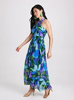 Tropical Halter Neck Dress