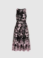 Embroidered Tulle Dress