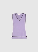 Sleeveless Knit Sweater