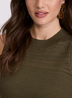 Pointelle Knit Tank Top