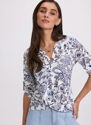 Haut à motif paisley