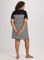 Striped A-Line Dress