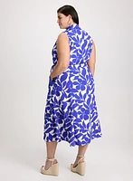 Floral Print Button Down Dress