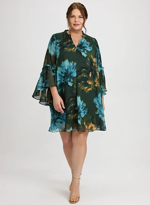 Floral Bell Sleeve Dress