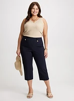 Side Slit Pull-On Capris