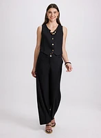 Olivia Linen-Blend Pants