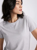 Rhinestone Detail T-Shirt
