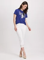 Brushstroke Print T-Shirt