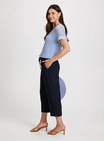 Pull-On Drawstring Capris