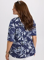 Haut à motif floral