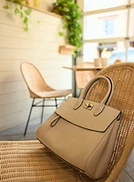 Pebble Grain Vegan Leather Handbag