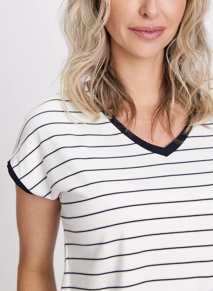 Stripe Print T-Shirt