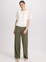 Lined Crochet Top