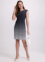 Zig-Zag Print Dress