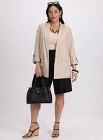 Stretch Linen-Blend Shorts