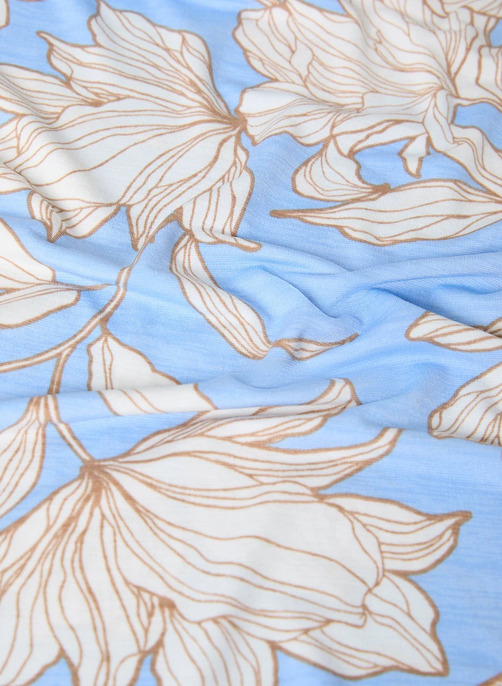 Haut à motif floral