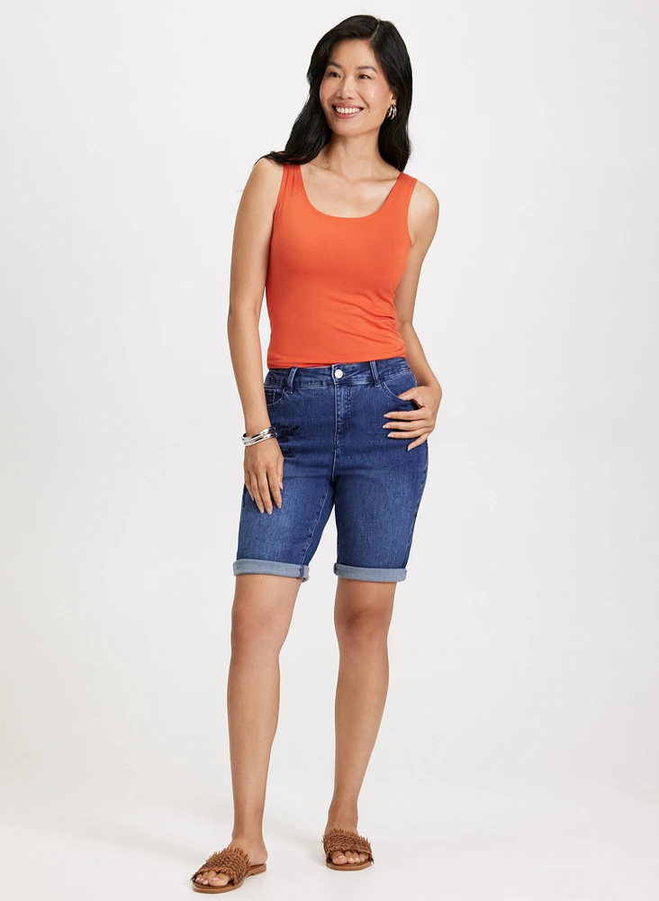 Scoop Neck Tank Top & Bermuda Shorts