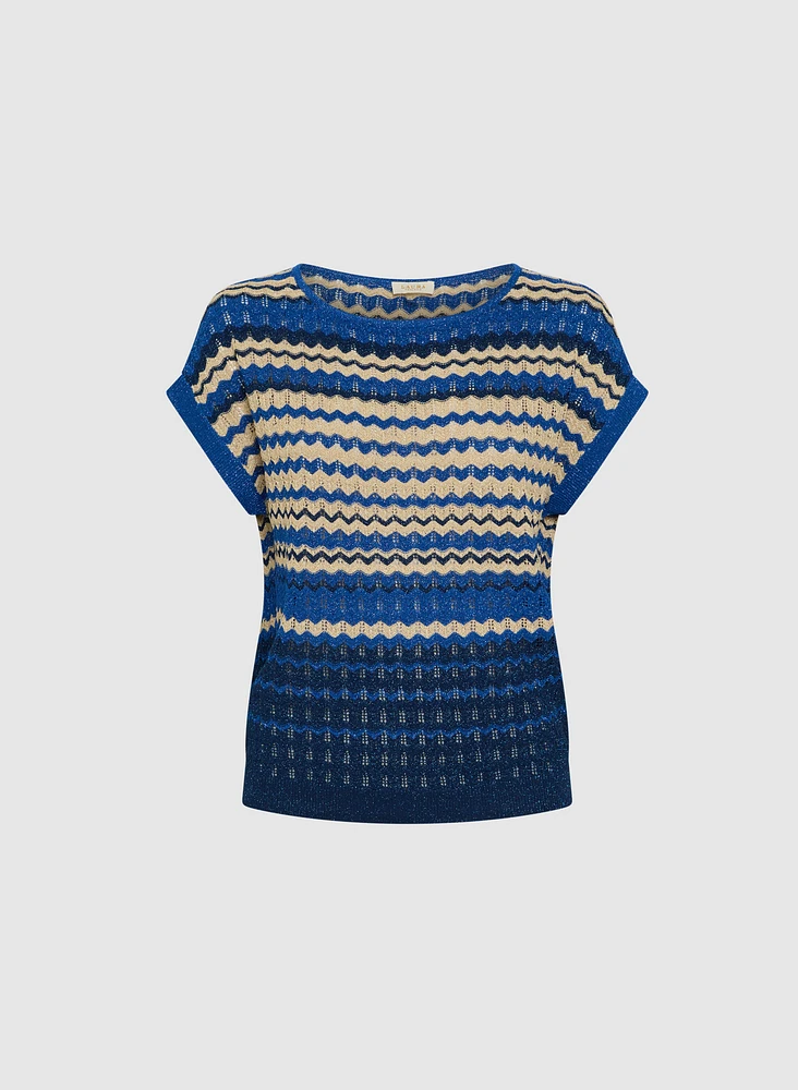 Lurex Striped Knit