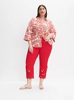 Melanie Lyne - Embroidered Straight-Leg Jeans