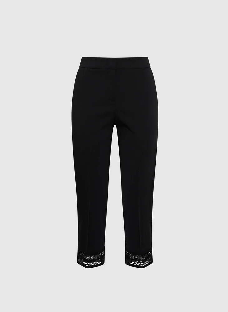Lace Trim Capris
