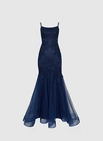 Sequin Embroidered Mermaid Dress