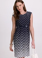 Zig-Zag Print Dress