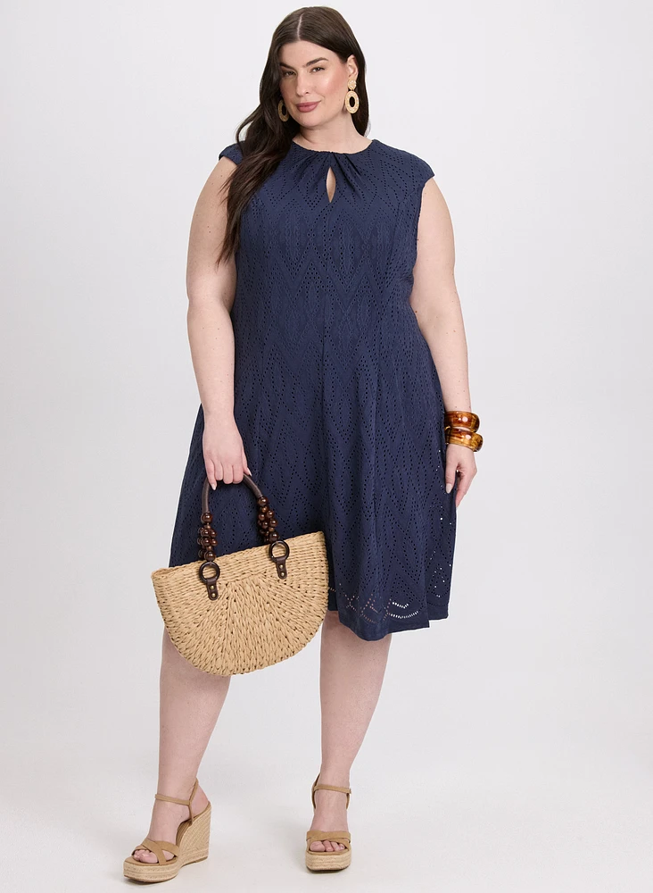 Eyelet Embroidered Dress