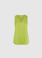 Sleeveless V-Neck Blouse
