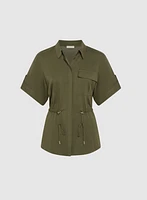 Drawstring Waist Blouse