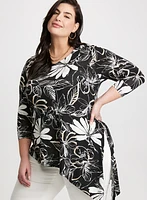 Floral Tie-Hem Top